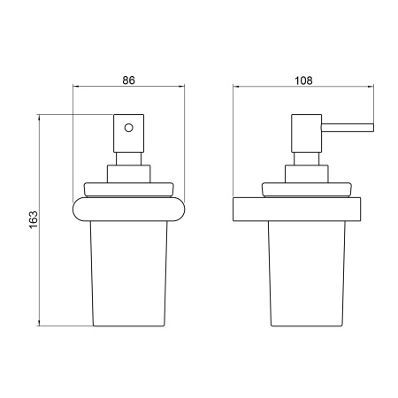 Дозатор подвесной Timo Luiro 18439/18 черное золото